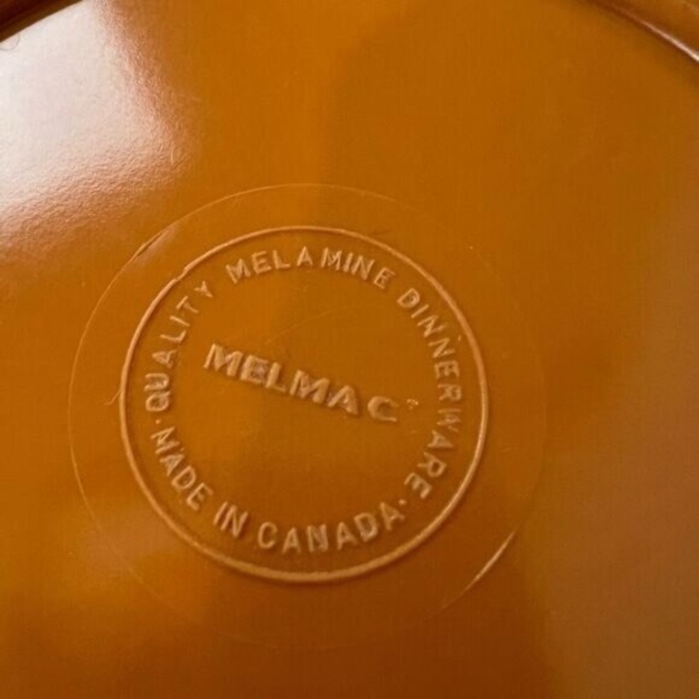 Vintage Melmac Melamine Bowl Set 3 Orange 3 Yellow Serve 6 70s 80s Retro MCM - Picture 8 of 12